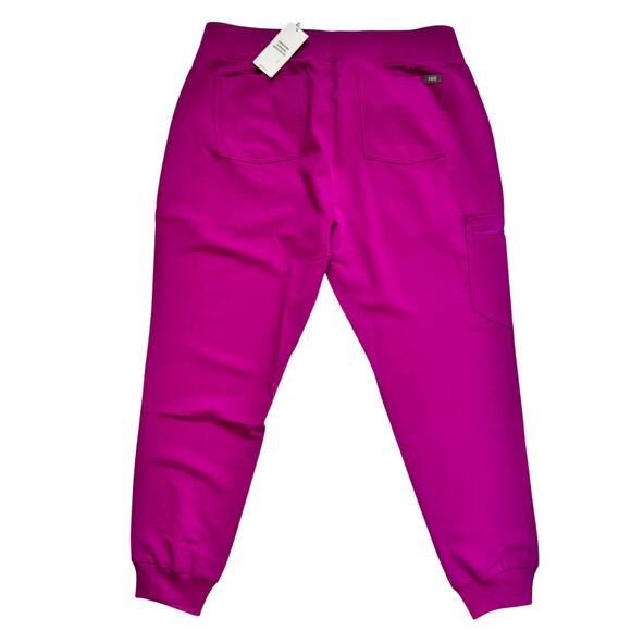 FIGS Zamora 2.0 Jogger Scrub Pants Bright Fuchsia Women’s Large NWT Rare Retired - Picture 3 of 14
